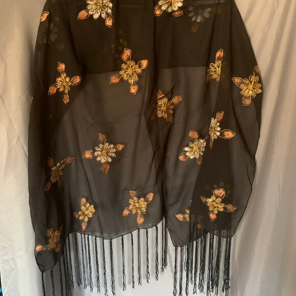 Ladies scarves 2/cashmere, 1/polyester wrap - Picture 3 of 3